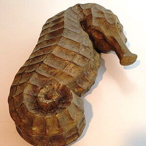 C2C Designs Resin Sculpted Seahorse Trinket Box